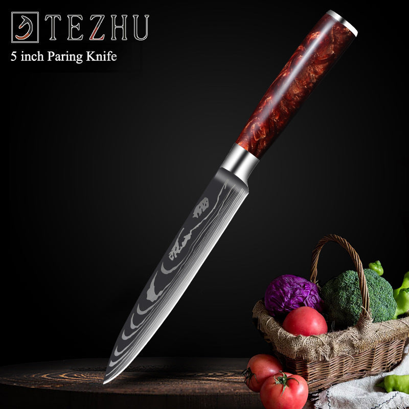 Stainless Steel Fruit Knife Versatile 5 Inch Knife Light Portable