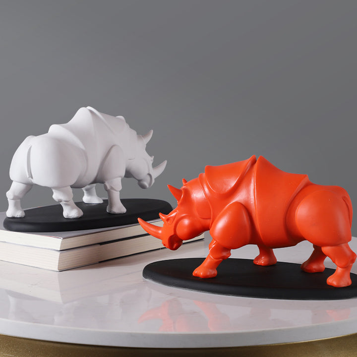 Living Room Bedroom Resin Crafts Home Accessories Rhino Ornaments