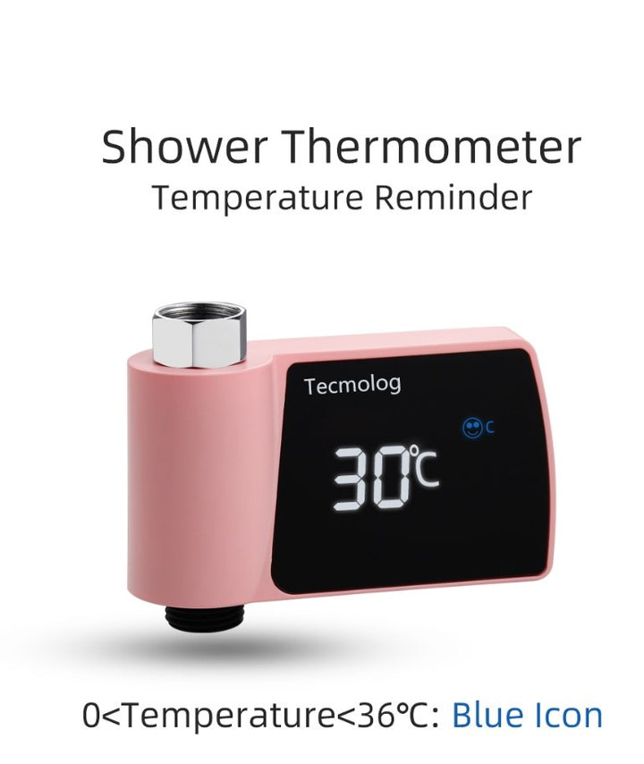 Plastic Visual Shower Faucet No Power Consumption Water Thermometer  .